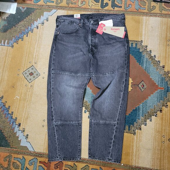 Levi's® Men's Drop Crop Pieced Tapered Jeans Black (Acid Wash) 36073 0001 Size 3 - Picture 2 of 10